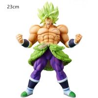 อนิเมะดราก้อนบอล Z Figur Broly ตุ๊กตาขยับแขนขาได้ Rambut Hijau Dua Gaya Fighting Broli PVC Boneka Patung Koleksi Mainan สำหรับผู้ชาย