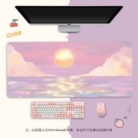 Oil Painting Mouse Pad XXL XL Art Style Comfortable Desk Keyboard Pad Flower Sky Mousepad Large Pad on the Table Carpet