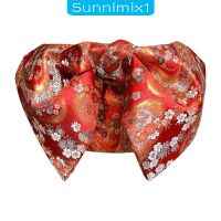 pengwei [Sunnimix1] กิโมโน โอบิ ญี่ปุ่น สายคาดเอว เข็มขัด ลายดอกไม้ สําหรับผู้หญิง เข็มขัด