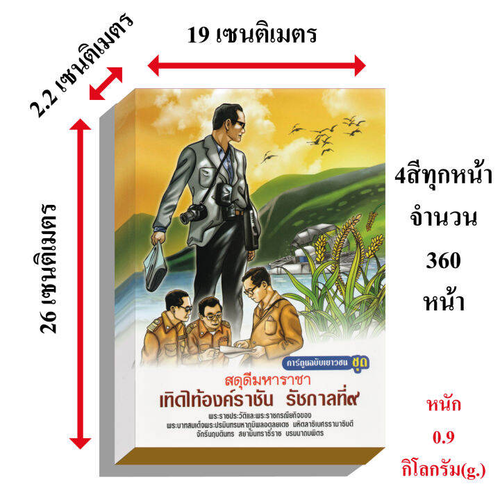 ในหลวง-รัชกาลที่9-เทิดไท้องค์ราชัน-ฉบับการ์ตูนเยาวชน4สี199บ-6019