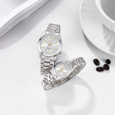 SENKQ Simple Silver ผู้หญิงนาฬิกาควอตซ์สแตนเลสสุภาพสตรีนาฬิกาข้อมือแฟชั่น Minimalist หญิงนาฬิกา Clock รุ่น 1103