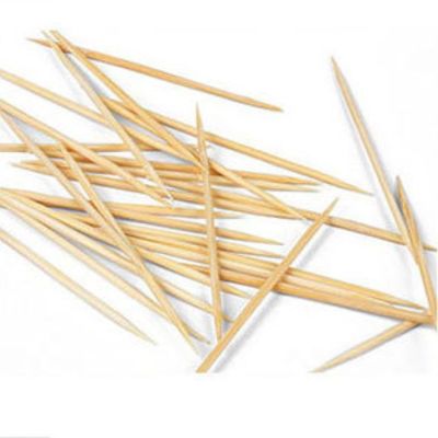 400pcs/bag Disposable Portable Bamboo Toothpicks Double Head Toothpicks for Supermarket Hotel Household Fruit