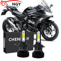 สำหรับ Kawasaki Ninja 250R 2008-2012 ZX6R 2003-2006 2013-2015 ZX6RR (ไฟฉายคาดศีรษะ)-(1คู่) ไฟหน้าไฟฉายคาดศีรษะ LED ชุดแปลง6000K LHL CG LY