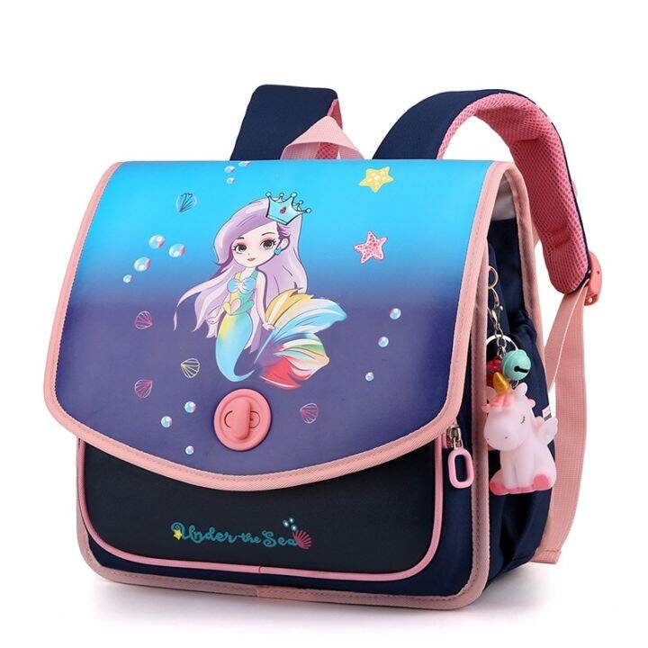 2022-new-kids-cartoon-school-bag-for-girls-primary-backpacks-grades-1-3-primary-student-children-waterproof-hasp-schoolbag