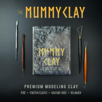 The Mummy Clay - ดินน้ำมันมัมมี่ ดินน้ำมันพรีเมี่ยมสูตรพิเศษ เนื้อแข็งละเอียดพิเศษ ใช้สำหรับปั้นแบบ ปั้นขึ้นต้นแบบ - ขนาด ~1 กิโลกรัม