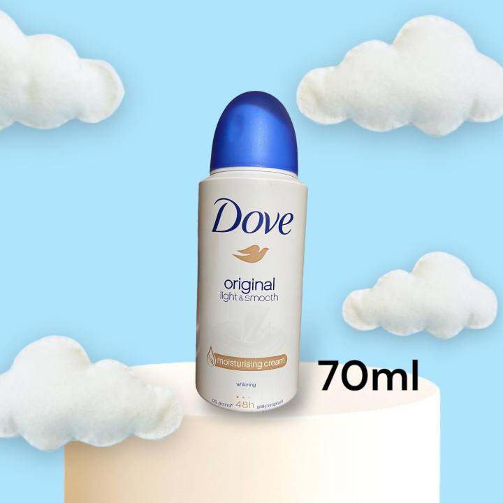 DOVE Deodorant Spray Original Light & Smooth 70ml Lazada PH