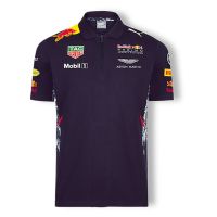 ใหม่ เสื้อโปโลแขนสั้น ลายทีมแข่งรถ F1 และเสื้อยืดโปโล สีแดง แฟชั่นฤดูร้อน สําหรับผู้ชาย และผู้หญิง 2022