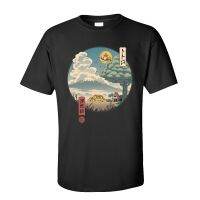 Neighbors Ukiyoe Cotton Fabric Tshirt For Men Classic Japan Style T Shirt Popular Anime Totoro Tshirt