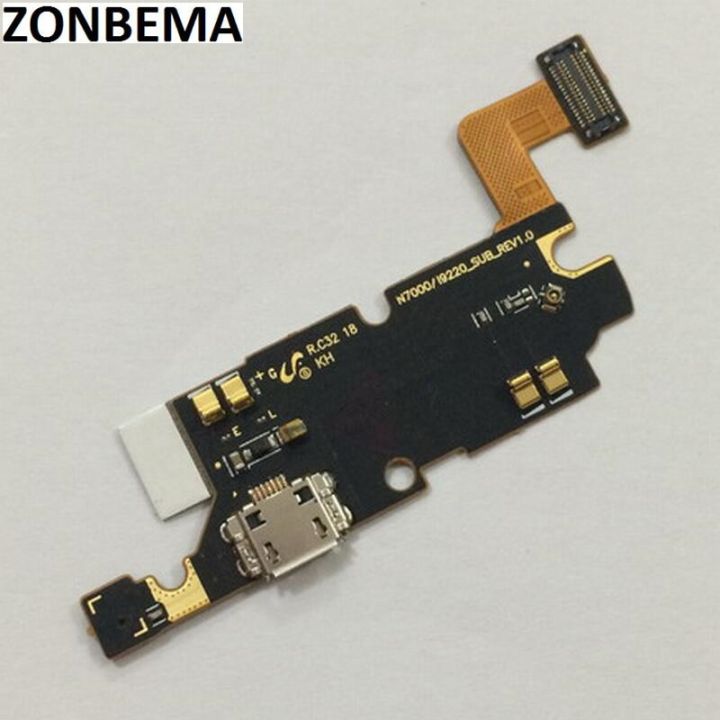 Zonbema แท่นชาร์จ Usb ชาร์จตัวเชื่อมต่อแบบแท่นยืดหยุ่นสายแพสำหรับ I9220 Samsung Galaxy Note N7000