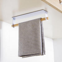 Bath Towel Holder Multifunction Wall Mounted Towel Holder Cabinet Drawer Towel Hanging Rack Storage Holder Door Hanger