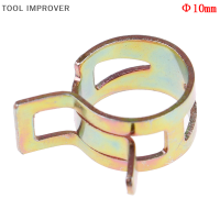 TOOL IMPROVER 10ชิ้น6-15มมคลิปสปริงสูญญากาศท่อน้ำมันเชื้อเพลิงสายท่ออากาศวงหนีบ6ขนาด