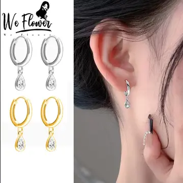 We Flower s925 Silver Gold Hypoallergenic Earring Backs for Droopy