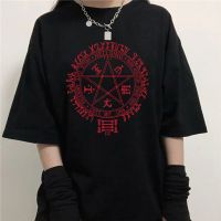 Vintage Hellsing Anime เสื้อยืด Comfy ฤดูร้อนคอสั้นแขนสั้น Casual Unisex Top Tees ขนาดใหญ่