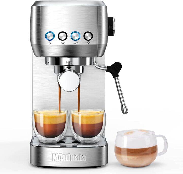 Mattinata Espresso Machine, 20 BAR Espresso Maker With Milk Frother ...