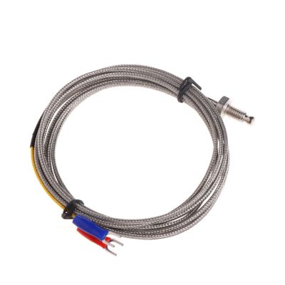 Professional J ประเภท M6สกรู Probe Thermocouple Temperature Sensor 2M สำหรับอุตสาหกรรม