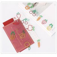 FAY Silicone Paper Clips Stationery Bookmark Binder Fruit Bookmarks Office School Flower Organizer Kawaii Cartoon Clip Holder