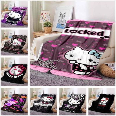 Anime Cartoon Hello Kitty Cute Blanket Office Nap Sofa Childrens Air Conditioning Flannel Soft Keep Warm Can Be Customized 8