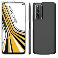 ♚เคสชาร์จไฟสำหรับ VIVO IQOO 5G เคส6800MAh ฝาครอบพาวเวอร์แบงค์ภายนอก