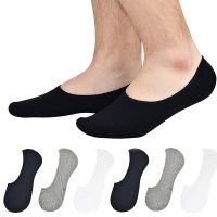 5 Pairs Men’s Socks Breathable Cotton Short Socks Silicone Anti Slip Ankle Socks Casual All-match Boat Socks Women Summer Men Socks Tights