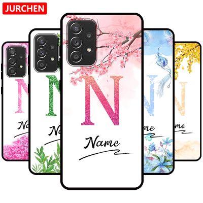 （shine electron）JURCHEN เคสชื่อตามสั่ง,เคสสำหรับ Samsung S22พลัส A04 A13 A23 A33 A52S พิเศษ A03 A53 A73 A41 A82 A02S A22S A2 M32 M51 5กรัม