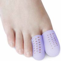 ✆◄▧ 6pcs Purple Gel Toe Caps Toe Protector Breathable Toe Cushions Provide Relief of Ingrown Toenails Blisters Corns Stop Foot Pain