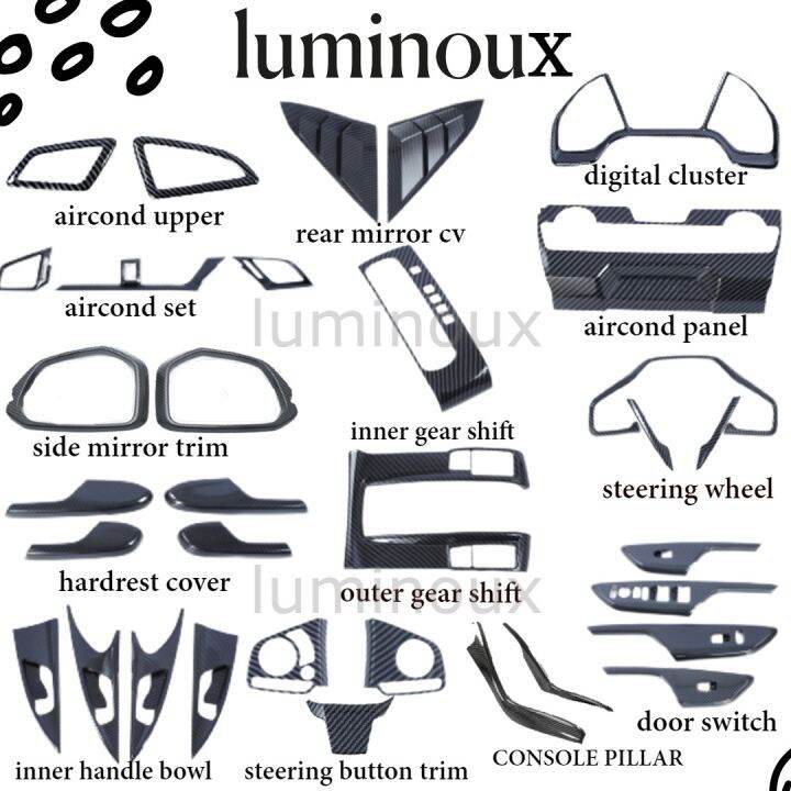 Buy Honda Civic 2016-2021 Carbon Fiber - Black And Red In Pakistan - Foto 5