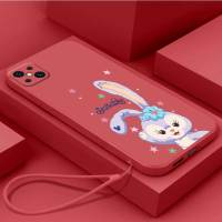 เคส OPPO A92S Reno 4Z 5G เคสนิ่มใส่โทรศัพท์ซิลิโคนเหลวป้องกันเคสกันกระแทกมือถือเรียบเนียนเคสโทรศัพท์โทรศัพท์กระต่ายน่ารักพร้อมสายคล้อง