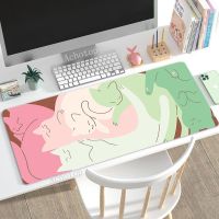 Pink Cat Large Mouse Pad XXL HD Print Cute Carpet Laptop PC Gamer Keyboard Mats XXL Gaming Mousepad   Rubber Desk Mat