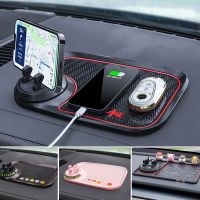 ۞ Universal Car Anti-Slip Mat Multi-Functional Auto Phone Holder Waterproof Non Slip Number Card Car Pad Interior Accessories