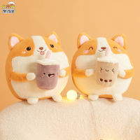 Tribe ตุ๊กตา Corgi น่ารักตุ๊กตาสัตว์ขนาดเล็กเหมาะสำหรับตกแต่งบ้านสำนักงานห้องนอน