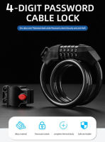 1/2pcs  Bike Password Lock  Bicycle 4 Digit Combination Number Code Steel Cable Chain Lock Anti-Theft Security Safety Lock Locks