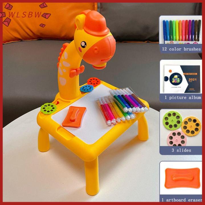 WLSBW Art Mini Kids Graffiti board Small Drawing Board Desk Led Drawing ...