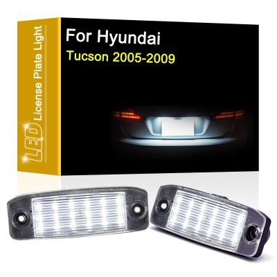 【LZ】₪  12V LED Number Plate Lamp For Hyundai Tucson 2005 2006 2007 2008 2009 White License Plate Light Assembly