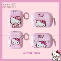 COD DSFGERTGRUER Cute Hello Kitty เคส AirPods Pro Case สำหรับ Apple AirPods 1 2 Pro Cartoon เคสป้องกัน Cover