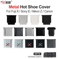 อุปกรณ์เสริมสำหรับกล้อง Hot Shoe Cover แฟลชกล้อง Hot Shoe Cap โลหะรองเท้าเย็นสำหรับ Canon R10 Fujifilm XT3 Nikon ZFC A7M4