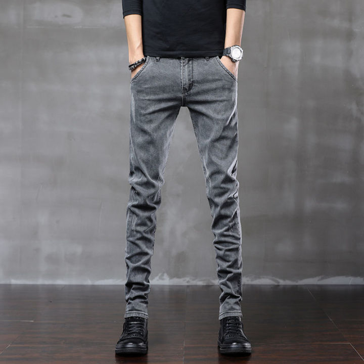 กางเกงยีนส์ผู้ชายคลาสสิก-denim-คุณภาพสูงตรงขากางเกงยีนส์ผู้ชายขนาดพิเศษ27-36กางเกงเดนิมผ้าฝ้ายสำหรับชาย