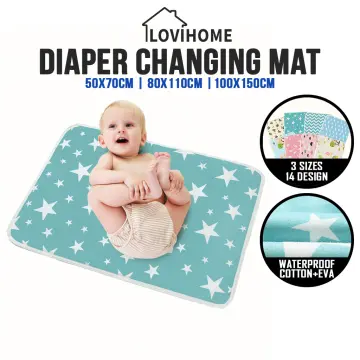 Baby Changing Mat Reusable Nappy Changing Pad Travel Newborn Mattress  Linens Portable Foldable Washable Waterproof Mat 35x45cm