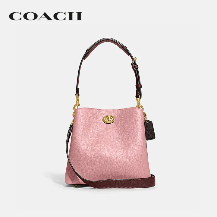 coach-กระเป๋าถือผู้หญิงรุ่น-willow-bucket-bag-in-colorblock-สีชมพู-c3766-b4vi6