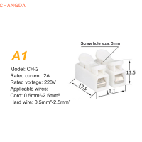 ?【Lowest price】CHANGDA 10pcs Quick Connection Terminal กด Type Connector CH-2 CONNECTOR