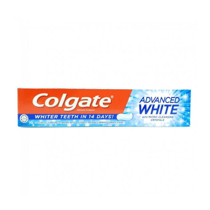 Colgate Toothpaste - Advance White (160g) Whiter Teeth In 14 Days 