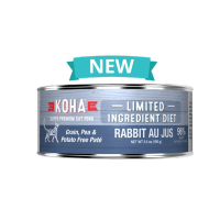 อาหารเปียกสุดพรีเมี่ยม KOHA Limited Ingredient Diet Rabbit Au Jus for Cats สูตรควบคุมโภชนาการ 156 กรัม