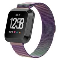 สำหรับ Fitbit Versa 2 /Fitbit Versa /Fitbit Versa Lite แถบนาฬิกาแบบ Milanese ขนาดเล็ก: 2.3x22.5cm