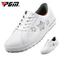 PGM Korean Women Golf Shoes Leisure Fixed Nail Waterproof Sneakers Women Non-Slip Small White Girls Sports Shoes XZ113