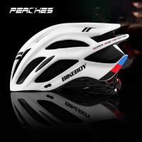 Intergrally-molded MTB Road Bike Helmet With Taillights Without Battery Outdoor Bicycle Helmet Cycling Safety Cap