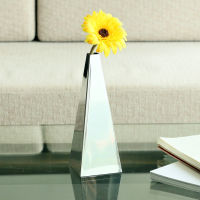 Pyramid Livingroom Tabletop Vase 304 stainless steel ho table top INOX Home Flover Vase Container