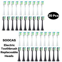 ZZOOI Youpin Toothbrush Head X3U Sonic Electric Toothbrush  Black and White Replaceable Brush Heads Bristles Medium Hardness 5