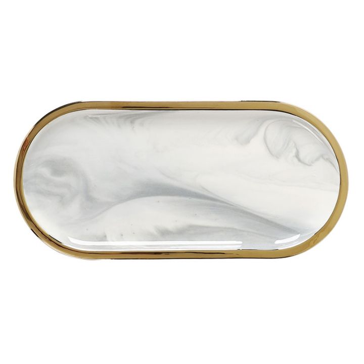 french-entry-lux-inslight-luxury-aromatpy-tray-jewelry-storage-tray-bathroom-oval-dining-tray-nordic-marbling-ceramic-plate