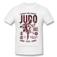 STRENGHT AND COURAGE JUDO 1882  FAITH POWER T SHIRT  Tee Unisex Unique Design T Shirt Cotton Big Size Homme T-shirt