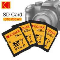 Kodak การ์ด SDXC มืออาชีพ64GB 128GB 256GB 512GB 16GB 32GB SDHC การ์ดความจำการ์ด SD C10เมกะไบต์/วินาที100ความเร็วสูงสำหรับ Nikon Canon