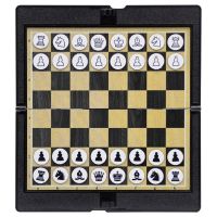 Pocket Chess Folding Board Interactive Travel Portable Entertainment Magnetic Chessman Indoor Outdoor Game Easy to Carry